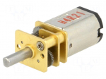 Motor: DC | with gearbox | HPCB 12V | 12VDC | 750mA | Shaft: D spring