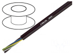 Wire | H07RN-F | 2x2.5mm2 | round | stranded | Cu | rubber | black | Class: 5