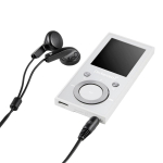 Intenso Video Scooter BT MP3 Player 64 GB &ndash; Bluetooth 5.0, 1.8" LCD Display, USB-C, microSD Card Reader, 18 hrs Battery Life, Music & Video Player, White