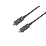 USB-kaabel Equip Equip USB-C3.2->C AOC 8K PD60W St/St 15.00m Black