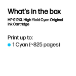HP 912XL Cyan tindikassett 9,9ml
