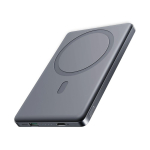Joyroom Power Bank magnetilise juhtmevaba laadimisega, MagSafe, 20W, C+Lightning. PD 20W, 5000 mAh koos Type-C - Type-C kaabliga, Gray (JR-PBM08)