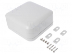 Enclosure: multipurpose | X: 160mm | Y: 160mm | Z: 70mm | polycarbonate