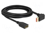 Cable | DisplayPort socket,DisplayPort plug 90&deg; up/down | Len: 3m