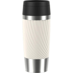 Emsa TRAVEL MUG Classic Twist (cream/stainless steel, 0.36 liters)