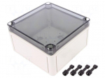 Enclosure: multipurpose | X: 130mm | Y: 130mm | Z: 75mm | TK PS | grey