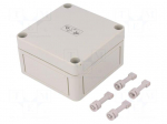 Enclosure: multipurpose | X: 94mm | Y: 94mm | Z: 57mm | TK PS | grey | IP66