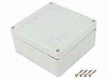 Enclosure: multipurpose | X: 120mm | Y: 120mm | Z: 60mm | ZP | light grey