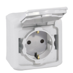 Rozete 782393 2P+E schuko 16A pelēka