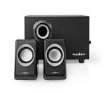 Speakers NEDIS  Nedis CSPR10021BK Skaļruņi 2.1 / Skaļuma kontrole / 33W / Melni