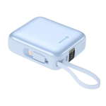 Power bank swissten  Swissten SPACE Power Bank Universāla Ārējas Uzlādes Baterija USB-C / Lightning / 10000 mAh Zila (8595217495319)