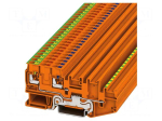 Splice terminal: rail | for DIN rail mounting | spring clamp | TS35