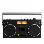 Raadio-magnetofon Yarvik WeAreRewind Curtis kaasaskantav kassettm&auml;ngija &ndash; Bluetooth &ndash; Black &ndash; 50.6 x 25.1 x 17.9 cm &ndash; 6.81 kg