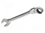 Key | combination spanner,with ratchet,with joint | 10mm