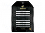 Kit: screwdrivers | Pcs: 9 | ESD | Package: bag