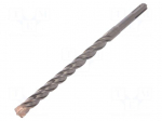 Drill bit | for concrete | &Oslash;: 12mm | L: 210mm | metal | cemented carbide