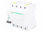 RCD breaker | Inom: 80A | Ires: 30mA | Poles: 4 | 400V | Mounting: DIN
