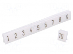 Marker | Application: ZG-G,ZUG,ZUG-G | white | Width: 4.5mm | PCV