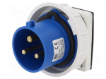 Connector: AC supply | socket | male | 32A | 400VAC | IEC 60309 | IP67
