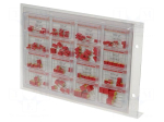 Kit: capacitors | No.of val: 16 | 100pF&divide;33nF | 115pcs | THT