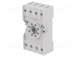 Socket | PIN: 8 | 10A | 250VAC | Mounting: DIN,on panel | Series: R15