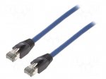 Patch cord | S/FTP | Cat 8.1 | stranded | Cu | LSZH | blue | 3m | 26AWG