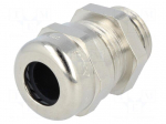 Cable gland | M16 | 1,5 | IP68 | Mat: brass | Body plating: nickel