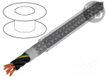 Wire | Pro-Met | 7G0,5mm2 | tinned copper braid | PVC | transparent