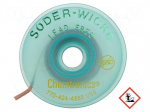 Tape: desoldering | No Clean,Lead Free | W: 1.5mm | L: 3m