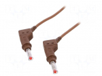 Test lead | 32A | 4mm banana plug-4mm banana plug | Len: 2m | brown