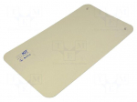 Bench mat | ESD | 600x1200mm | Thk: 2mm | beige | Rsurf: 5&divide;500M&Omega; | 440&deg;C