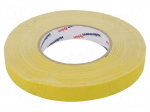 Tape: masking | W: 19mm | L: 50m | yellow | 64N/cm | -30&divide;80&deg;C | 10%