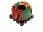 Inductor: wire | THT | 830uH | 31m&Omega; | -40&divide;105&deg;C | &plusmn;35% | 3.3A | 500VDC