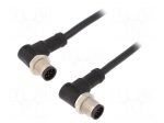 Cable: for sensors/automation | PIN: 8 | M12-M12 | 1m | plug | plug | 30V