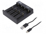 Charger: for rechargeable batteries | Li-Ion,Ni-Cd,Ni-MH | 5VDC
