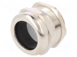 Cable gland | M40 | 1,5 | IP68 | Mat: brass | Body plating: nickel
