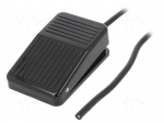 Switch: foot | Stabl.pos: 1 | NC + NO | 10A/250VAC | Leads: 1m lead