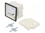 Ammeter | on panel | I AC: 0&divide;250A | True RMS | Class: 1.5 | 40&divide;72Hz | 600V