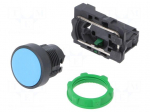 Switch: push-button | 22mm | Stabl.pos: 1 | NO | blue | none | 3A/240VAC