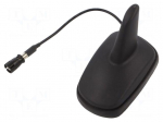 Antenna | automotive,SHARK | AM,FM | RAKU II female | black | 12VDC