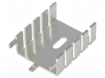Heatsink: extruded | U | TO220 | silver | L: 30mm | W: 25.4mm | H: 12.7mm