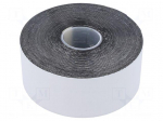 Tape: self-amalgamating | black | 38mm | L: 7m | Thk: 0.75mm | -40&divide;100&deg;C