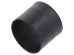 Heat shrink boot | glueless,straight | 17.8mm | L: 38.1mm | black