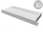 Enclosure: rack mounting | Standard: 19" | 1U | Z: 44mm | X: 422mm | rack