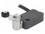 Limit switch | lever R 33mm, plastic roller &Oslash;14mm | NO + NC | 2m