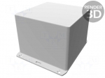 Enclosure: multipurpose | X: 120mm | Y: 120mm | Z: 94mm | 1591 | ABS | grey