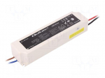 Power supply: switching | LED | 60W | 12VDC | 5A | 220&divide;240VAC | IP67 | 82%