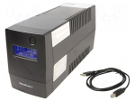 Power supply: UPS | 240W | 450VA | 230V | 286x100x144mm | 4.5Ah | 4&divide;6h