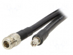 Cable | 3m | N female,RP-SMA male | PE | black | 50&Omega;