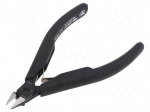 Pliers | side,cutting | ESD | blackened tool | H: 0.8mm | 110mm